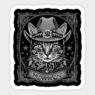 Cat Cowboy Chronicles Paw Sticker